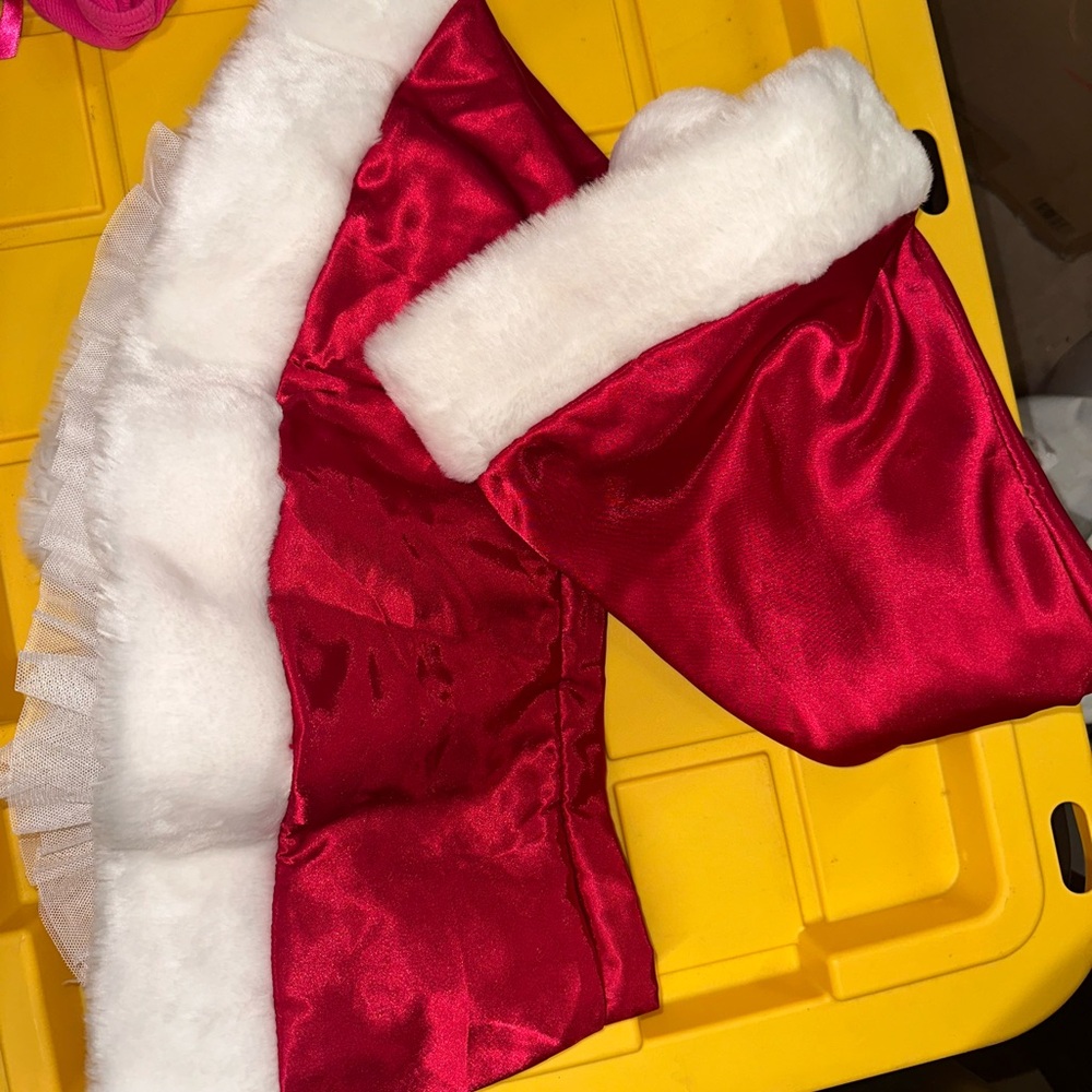 Victoria Secret Santa skirt and hat OS